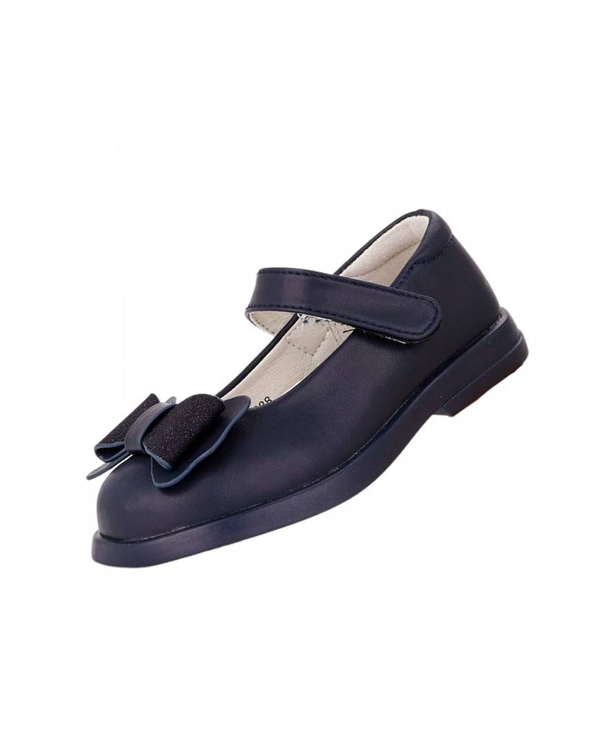  Pantofi Piele fetite, Apawwa MC530, albastru inchis, 25 EU - 30 EU