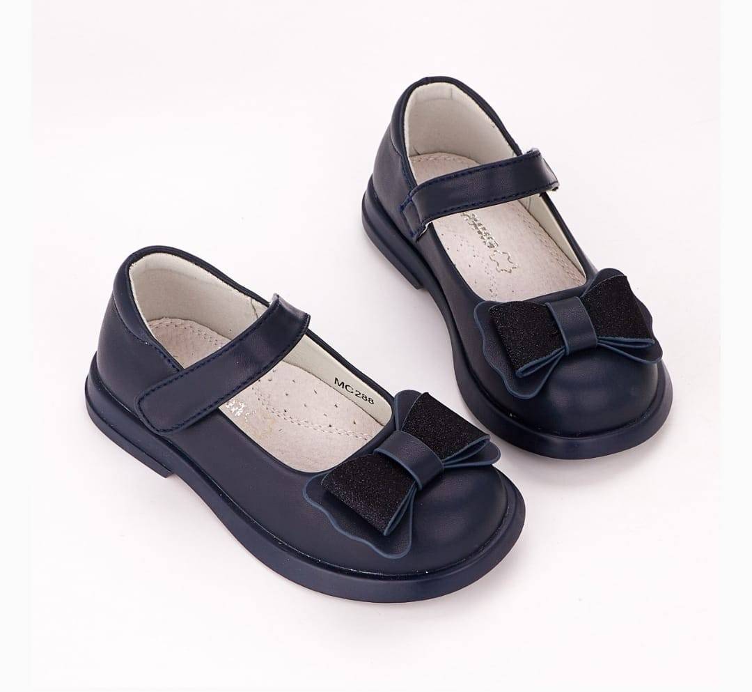  Pantofi Piele fetite, Apawwa MC530, albastru inchis, 25 EU - 30 EU