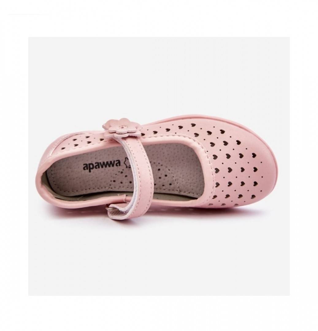 Pantofi Piele fetite, Apawwa, roz, 25 EU - 30 EU