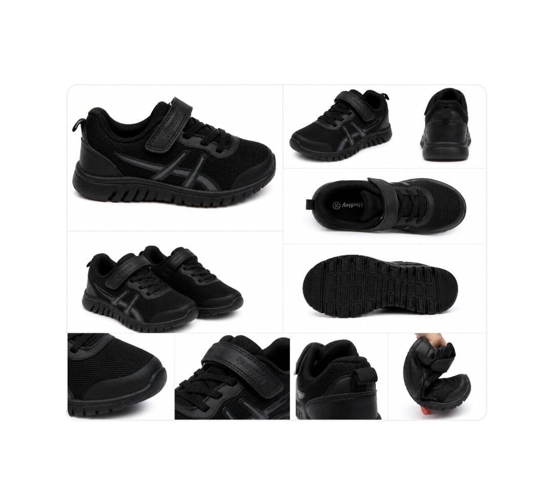 Pantofi sport copii, Apawwa ABC2262R, talpa foarte flexibila, negru, marimea 26 - marimea 37