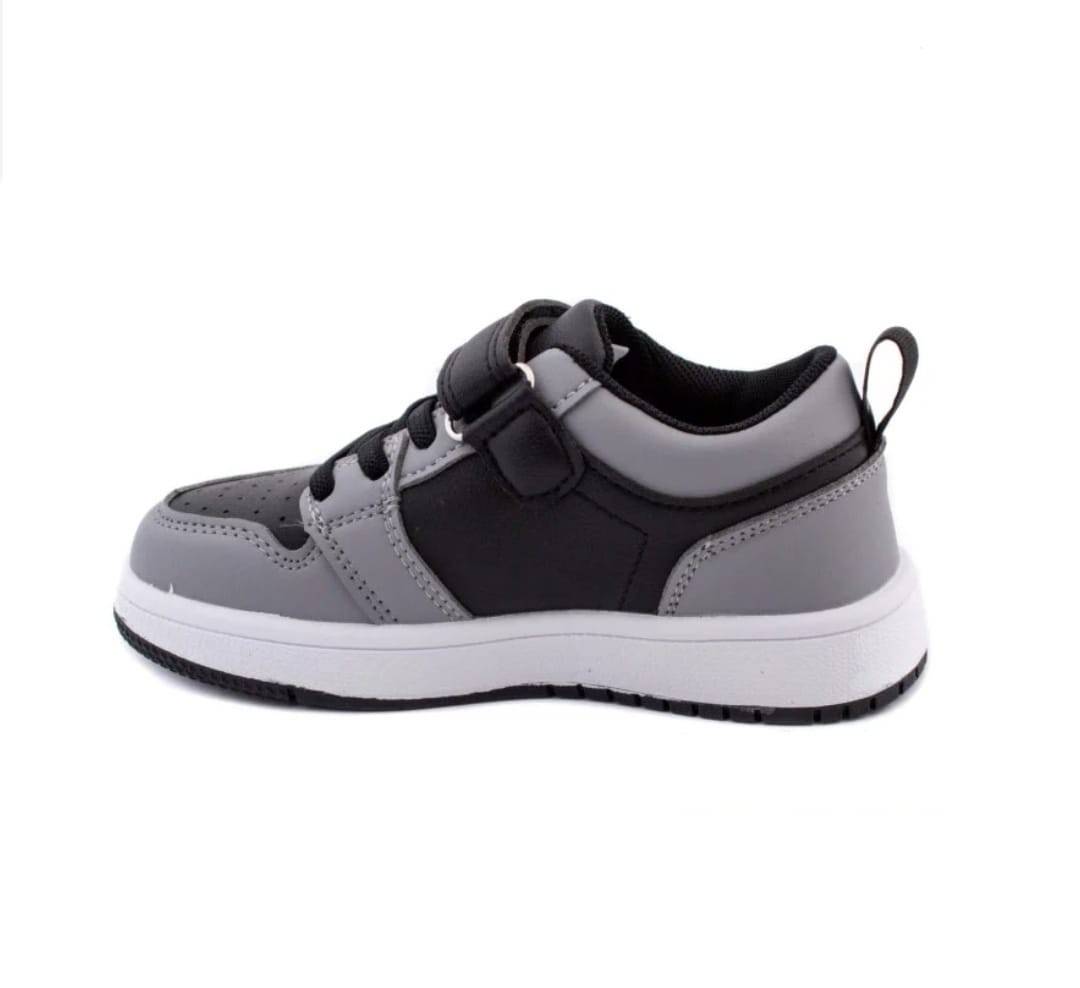 Pantofi sport copii, TC821, negru/gri, 26 EU - 31 EU