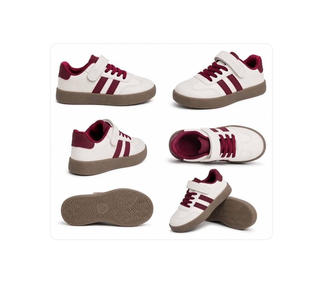Pantofi sport fete, Apawwa N1315R, beige/red, marimea 29 - marimea 36