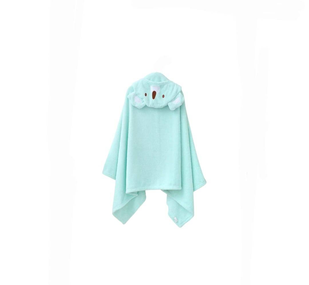 Prosop de Baie cu gluga pentru copii, model Koala, absorbant, moale si pufos, 130 cm x 80 cm, multicolor
