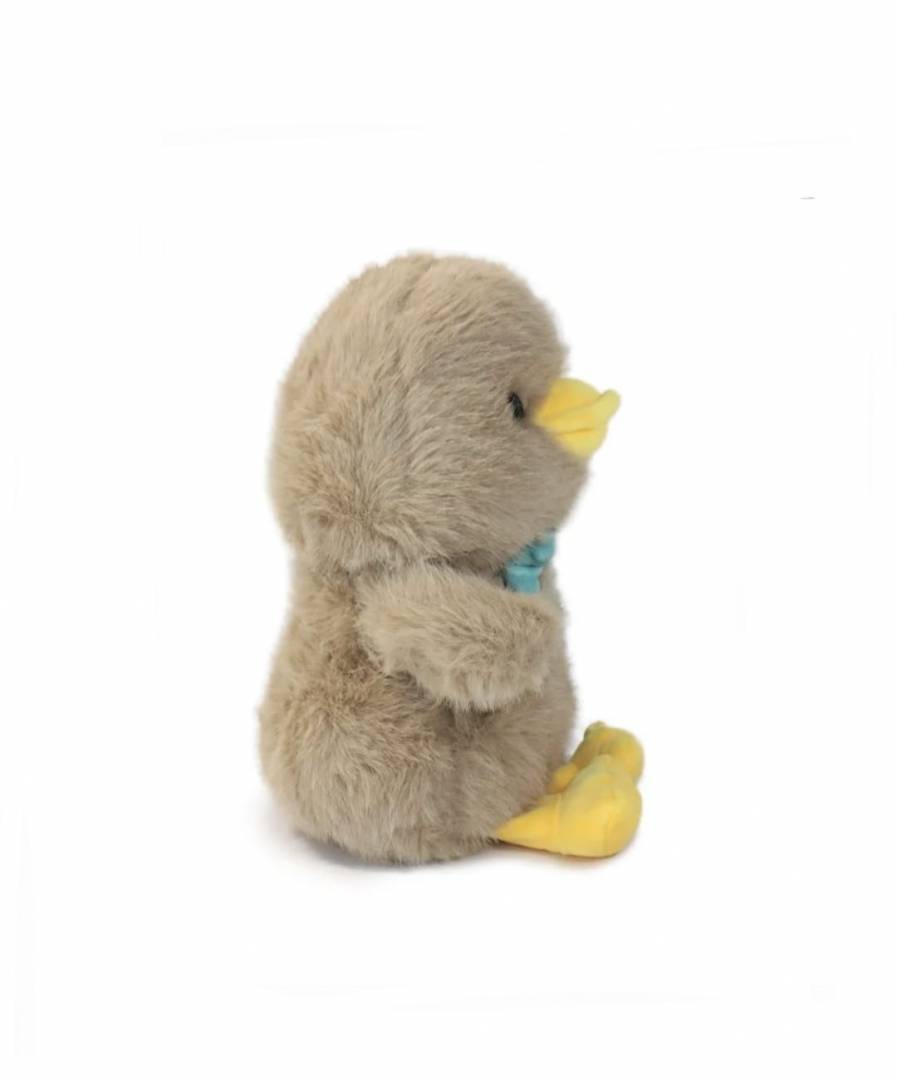 Rățușcă de pluș, pufoasă cu papion, multicolor, 33 cm