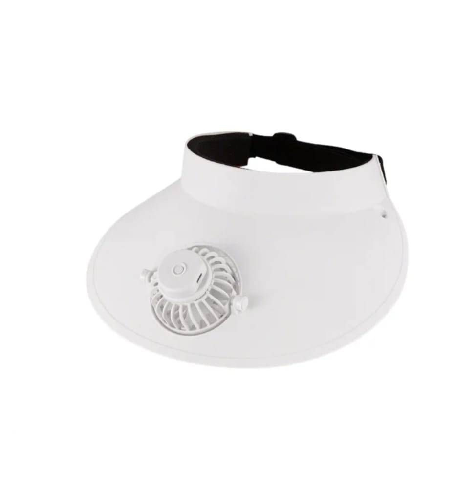 Sapca cu ventilator, protectie solara, 3 viteze, reîncărcabil, bor mare, marime unisex