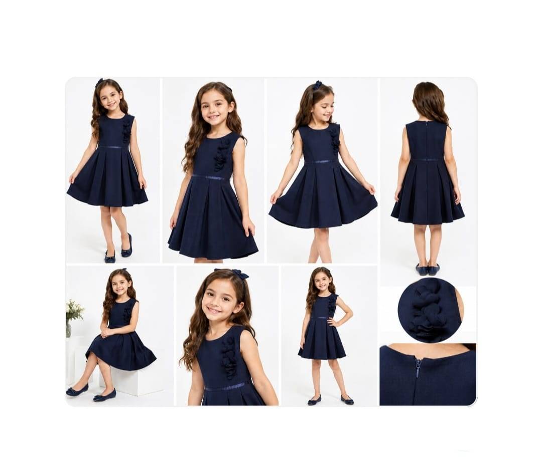 Sarafan scolar pentru fete, bleumarin, 134 cm - 152 cm, 9 ani - 12 ani