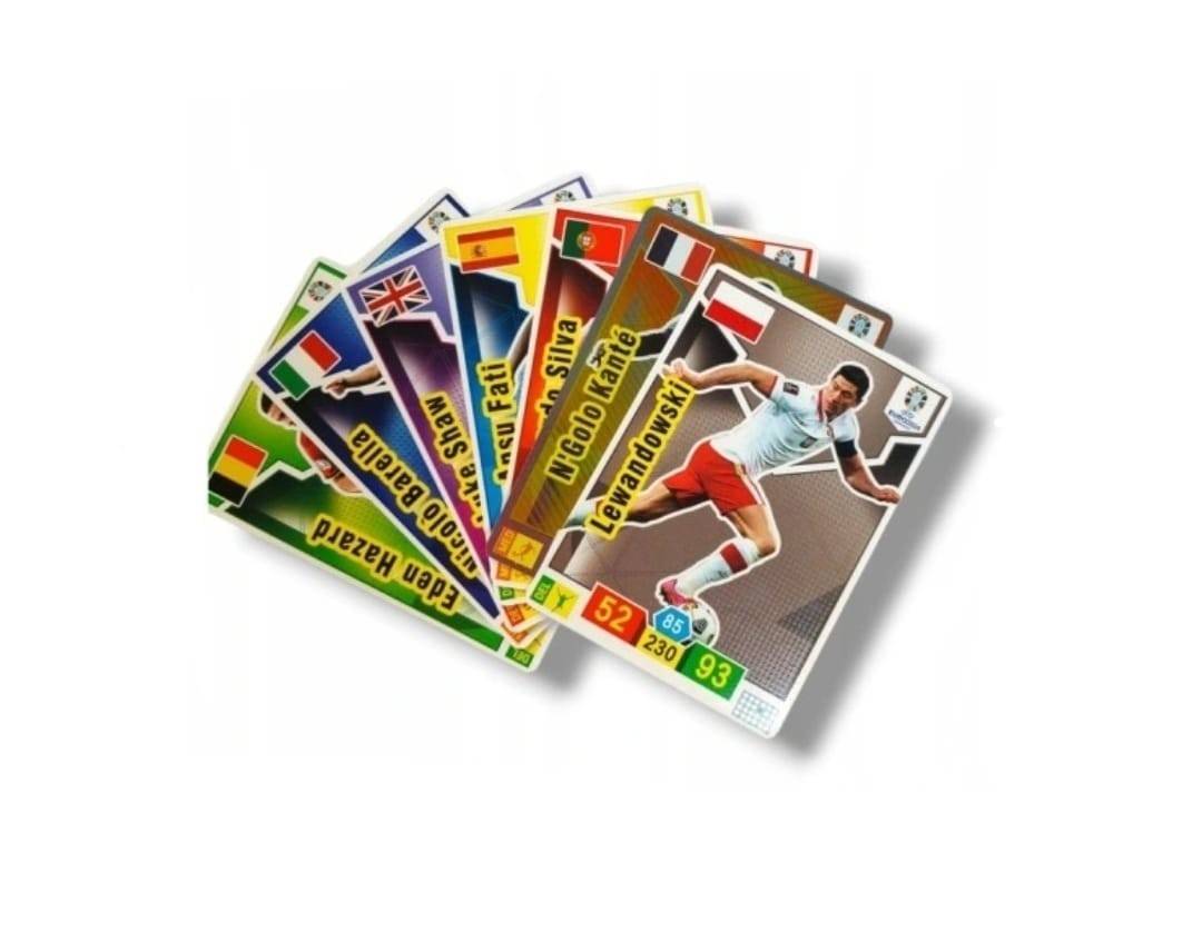 Set 1 Pachet de cartonase, Album de fotbal, UEFA EURO 2024, 3D, pentru 216 cartonase, rosu, 30 cm x 23 cm