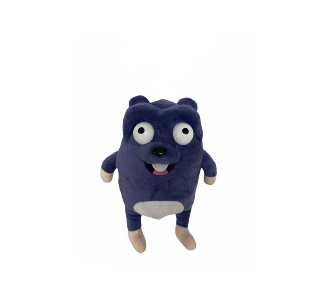Set 2 Mascote de plus, Ursul Grizzy si Lemingii, MASHASHOP, multicolor, 50 cm - 25 cm 
