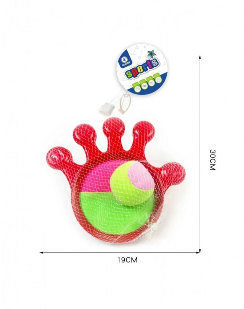 Set 2 palete cu minge moale, multicolor, 3 ani+