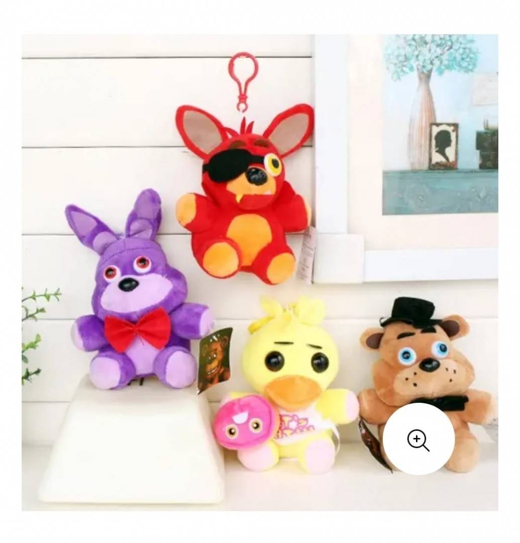  Set 4 jucarii de plus, Five Nights at Freddy,15 cm