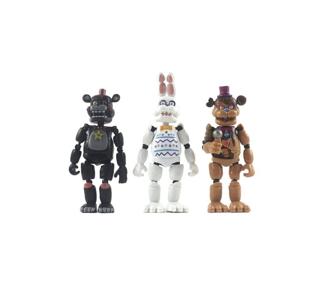 Set 6 Figurine Freddy, Mashashop, multicolor, 12.5 cm