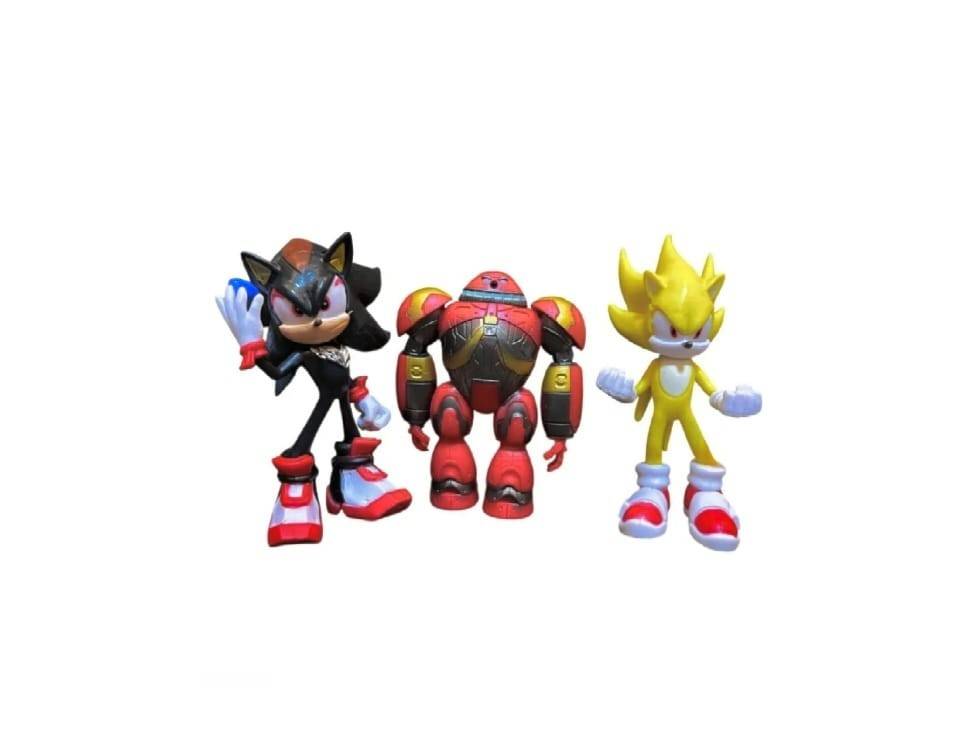 Set 5 Figurine Sonic 3, multicolor, 11 cm - 13 cm