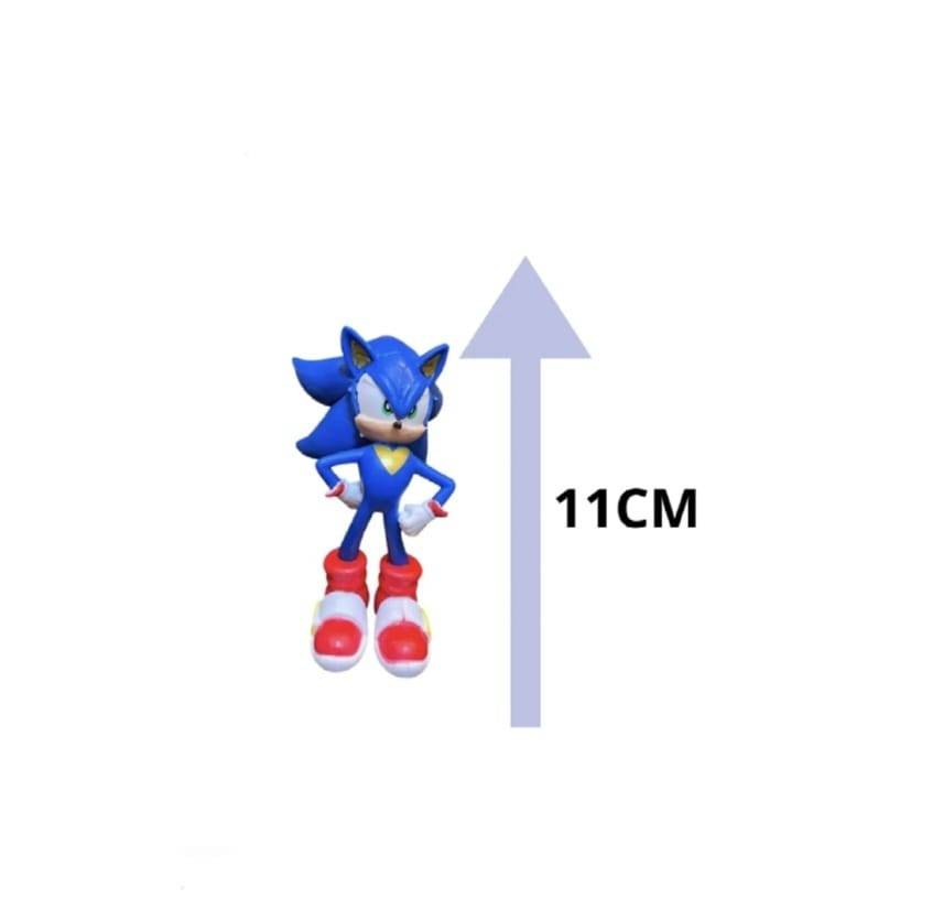 Set 5 Figurine Sonic 3, multicolor, 11 cm - 13 cm