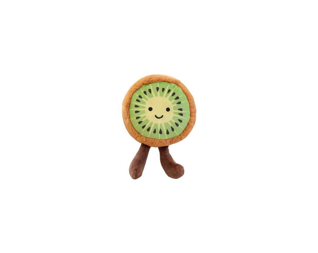 Set 6 Fructe de plus, tip breloc, parfumate, multicolor, 15 cm