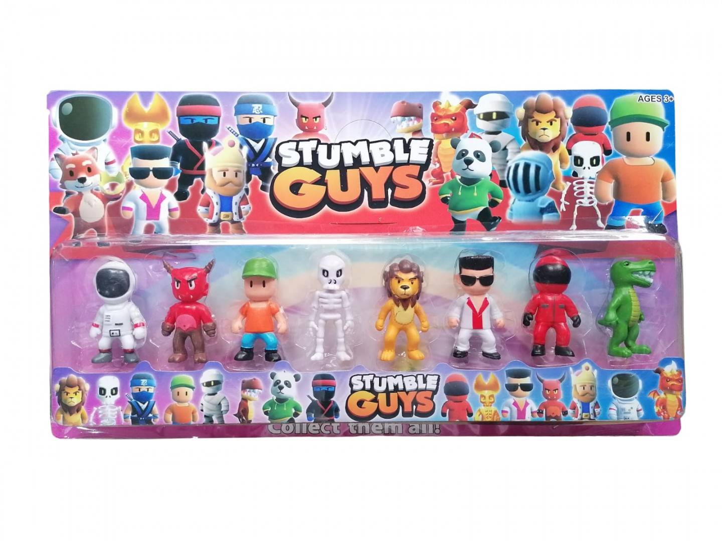 Set 8 Figurine Stumble Guys, multicolor, 7 cm