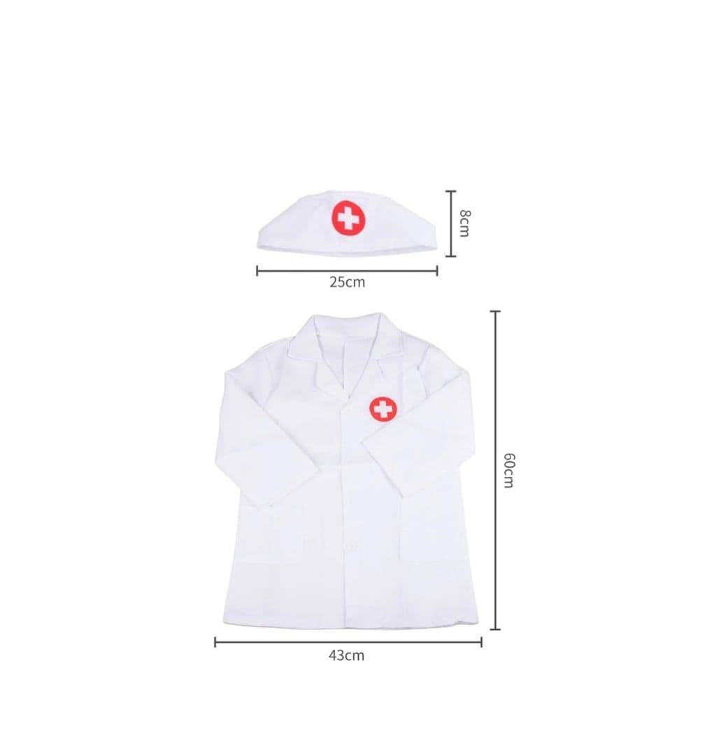 Set de Doctor pentru copii, trusa medicala, sunete si lumini, alb/multicolor, 3 ani - 4 ani
