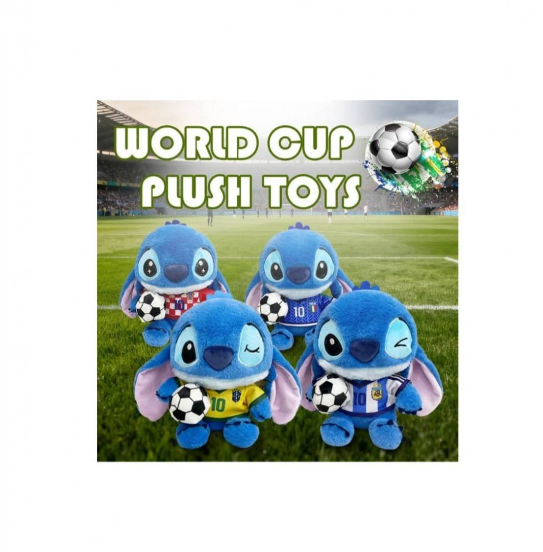 Stitch de plus, Football Star, multicolor, 23 cm