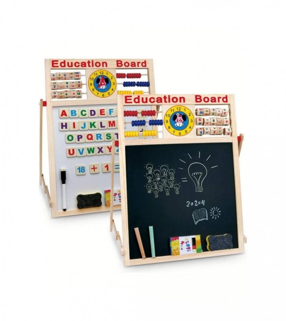 Tabla magnetica copii 5 in 1, multicolor, 44 cm