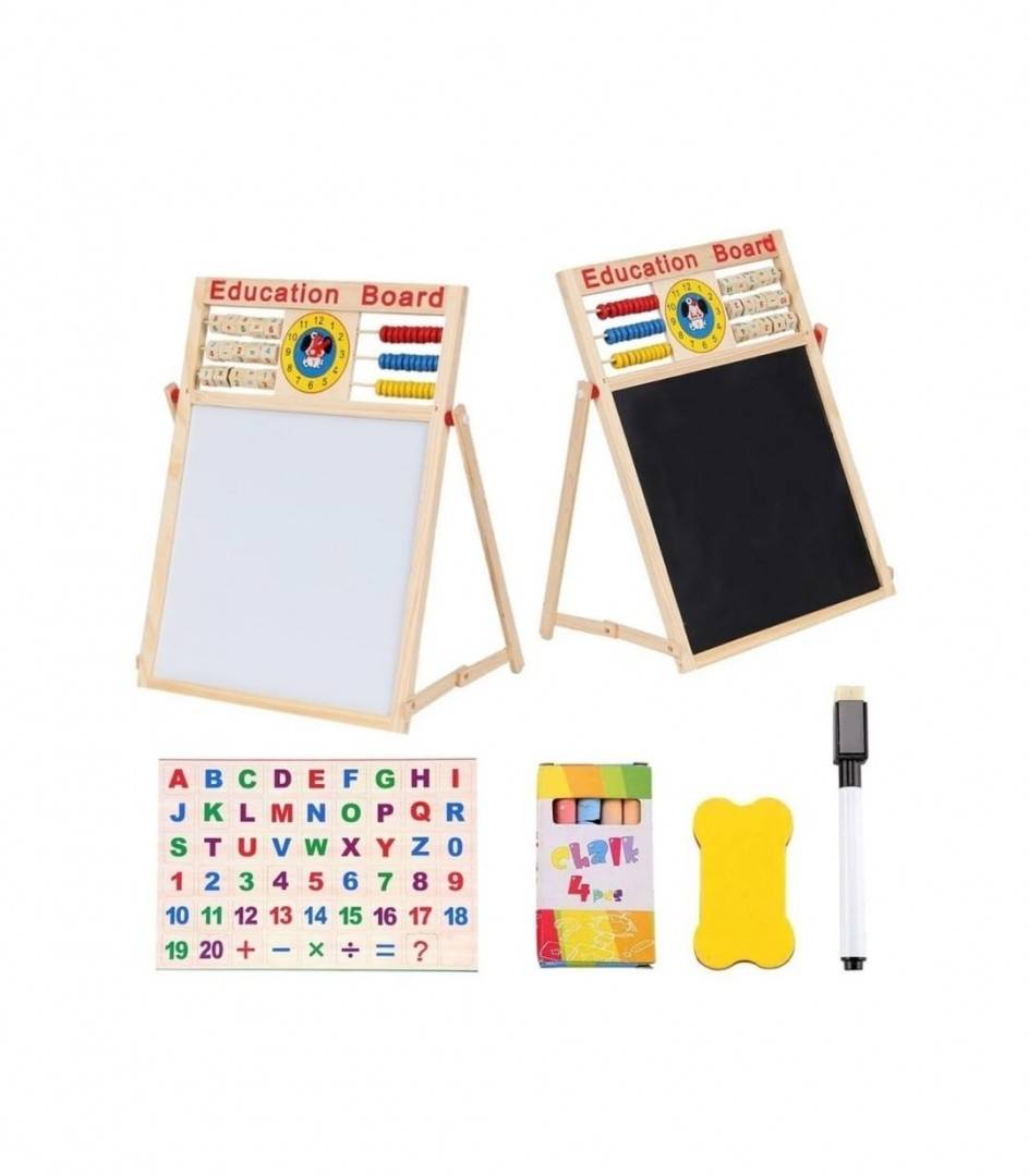 Tabla magnetica copii 5 in 1, multicolor, 65 cm