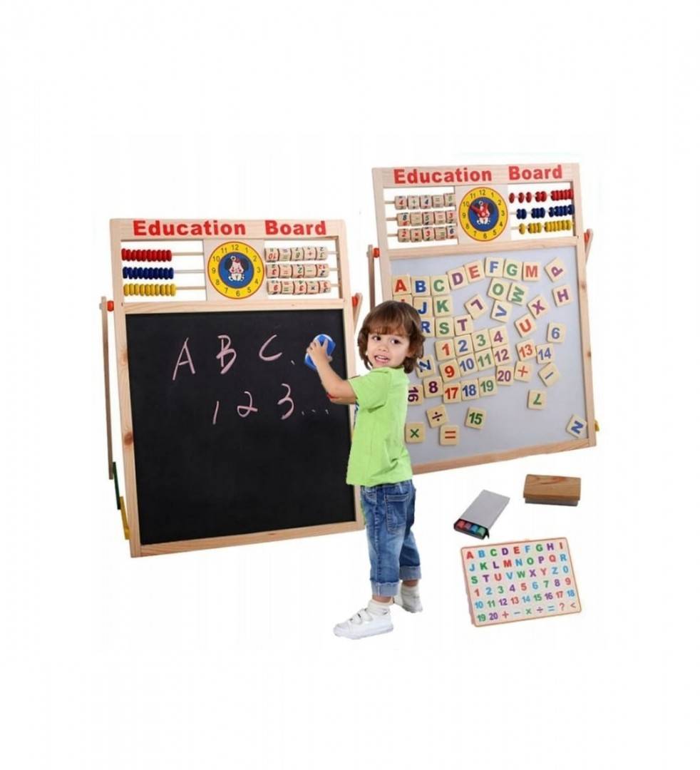  Tabla magnetica copii 5 in 1, multicolor, 65 cm