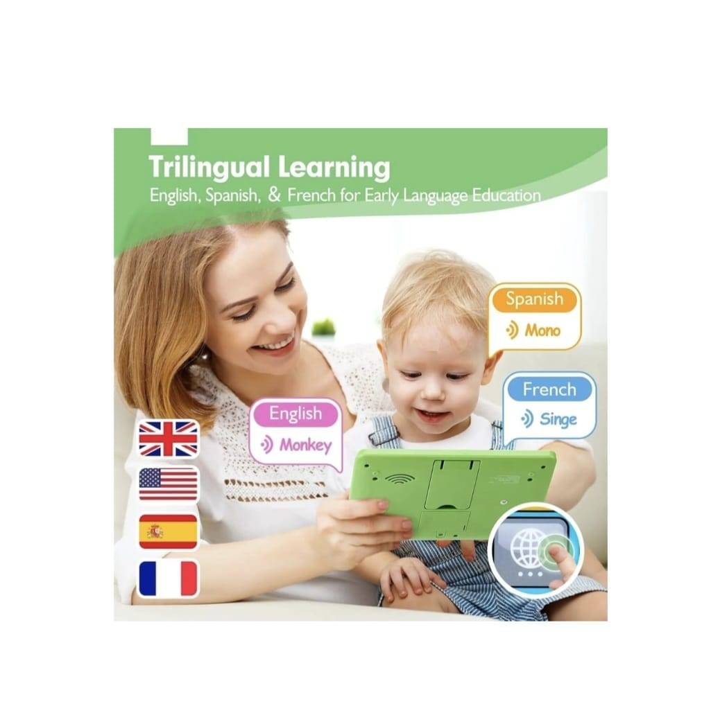 Tableta interactiva de jucarie pentru copii , Fivestar, touchscreen, multicolor, 3 ani+
