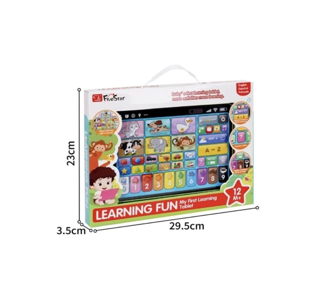 Tableta interactiva de jucarie pentru copii , Fivestar, touchscreen, multicolor, 3 ani+