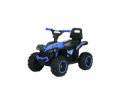 ATV Electric cu acumulator pentru copii, Mini Monster, Lungime 68 cm, 3-6 ani, Max 30 kg, 6V, albastru/negru
