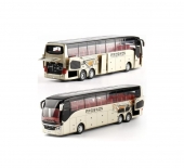 Autobuz metalic, Tour Bus, electric, usi mobile, scara 1:42, lumini si sunete, multicolor, 29 cm
