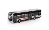 Autobuz metalic, Urban , electric, usi mobile, scara 1:42, lumini si sunete, alb, 29 cm