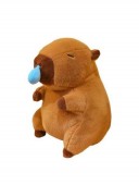 Capibara de plus, cu muc, maro, 43 cm