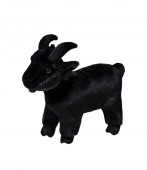Capra de plus, realista, MASHASHOP, negru, 27 cm