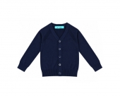 Cardigan elegant scoala, pentru baieti, cu nasturi, bleumarin, 6 ani - 13 ani