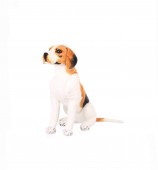 Catel de plus realist, Beagle, maro/alb, 76 cm
