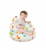 Colac gonflabil bebe, model Dino, scaun de sustinere, cu chilotel, multicolor, 6 luni - 36 luni