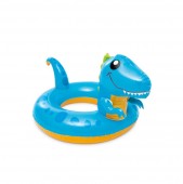 Colac gonflabil pentru copii, model Dino,  Intex, 81 x 58 cm, multicolor, 3 ani - 6 ani