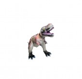 Dinozaur T-Rex, realist, sunete, gri/multicolor, 70 cm