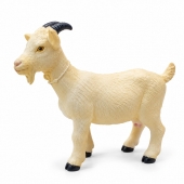 Figurina Capra, realist, alb, 25 cm, 3 ani+