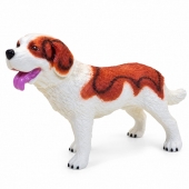 Figurina Catel Beagle, realist, maro deschis, 30 cm, 3 ani+