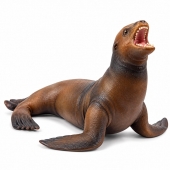 Figurina Leu de Mare, realist, maro, 38 cm, 3 ani+
