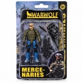 Figurina Soldat cu pusca, 2 accesorii, maro, 9.5 cm, 4 ani+