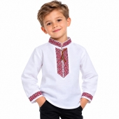  Ie traditionala pentru baieti, panza topita, multicolor, 4 ani - 6 ani