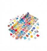 Joc educativ, Montessori, MASHASHOP, sortator de forme si pescuit magnetic, lemn, 3 ani+