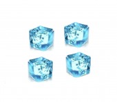 Jucarie antistres, Cub Jelly, albastru, 5 cm