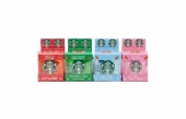 Jucarie antistres squishy, Schylling NeeDoh Nice Cube, STARBUCKS, 1buc, multicolor, 5.5 cm