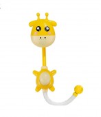 Jucarie de baie Girafa, spray de dus, robinet spray pentru cada de baie, galben, 34 cm