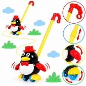  Jucarie de impins, Pinguin, sunete, multicolor, 1 an+