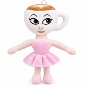 Jucarie de plus, Balerina Cappuccina, multicolor, 31 cm
