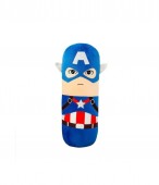Jucarie de plus, Captain America, tip perna, albastru, 70 cm