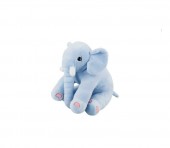 Jucarie de plus, Elefant, albastru, 29 cm, 2 ani+