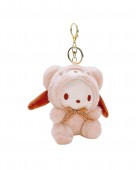 Jucarie de plus, Kawaii, Hello Kitty, tip breloc, bej, 12 cm